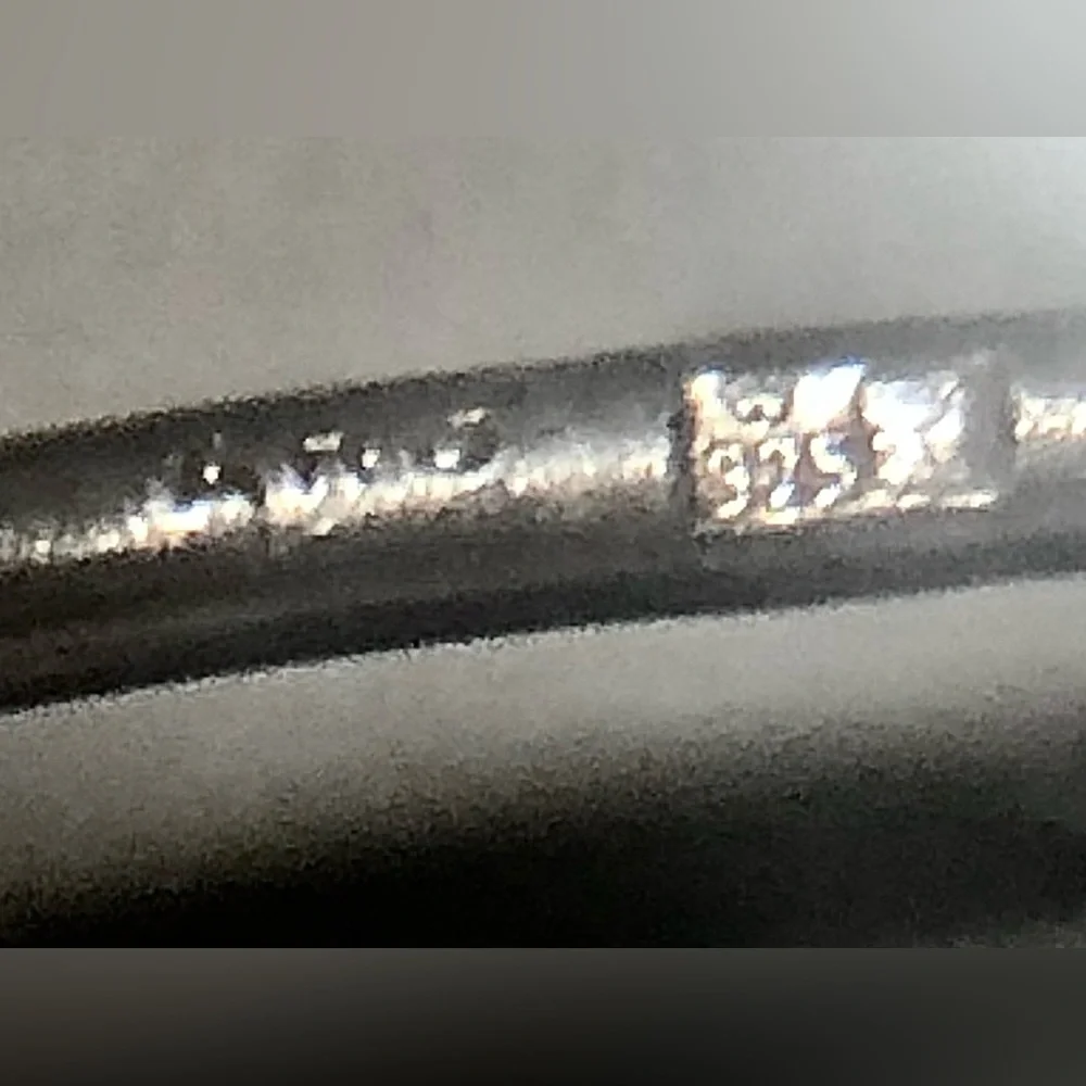 Antique Art Deco Sterling Silver Artisan Signed Collar Cuff Choker Drop Necklace - Picture 4 of 15